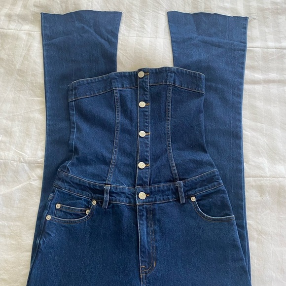SER.O.YA Dark Blue Denim jumpsuit - Picture 7 of 11